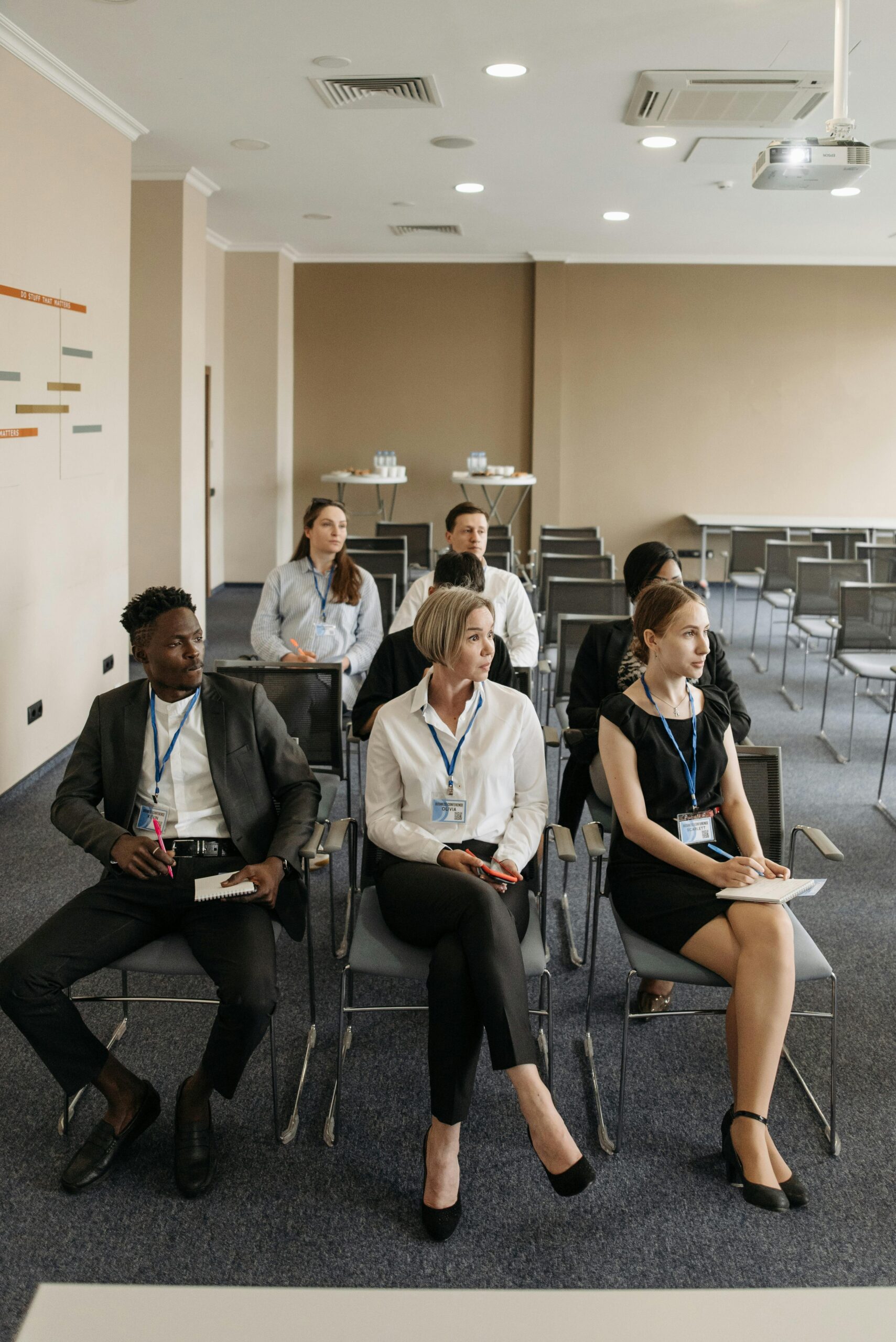 Professionals sitting in a corporate social and emotional learning workshop 