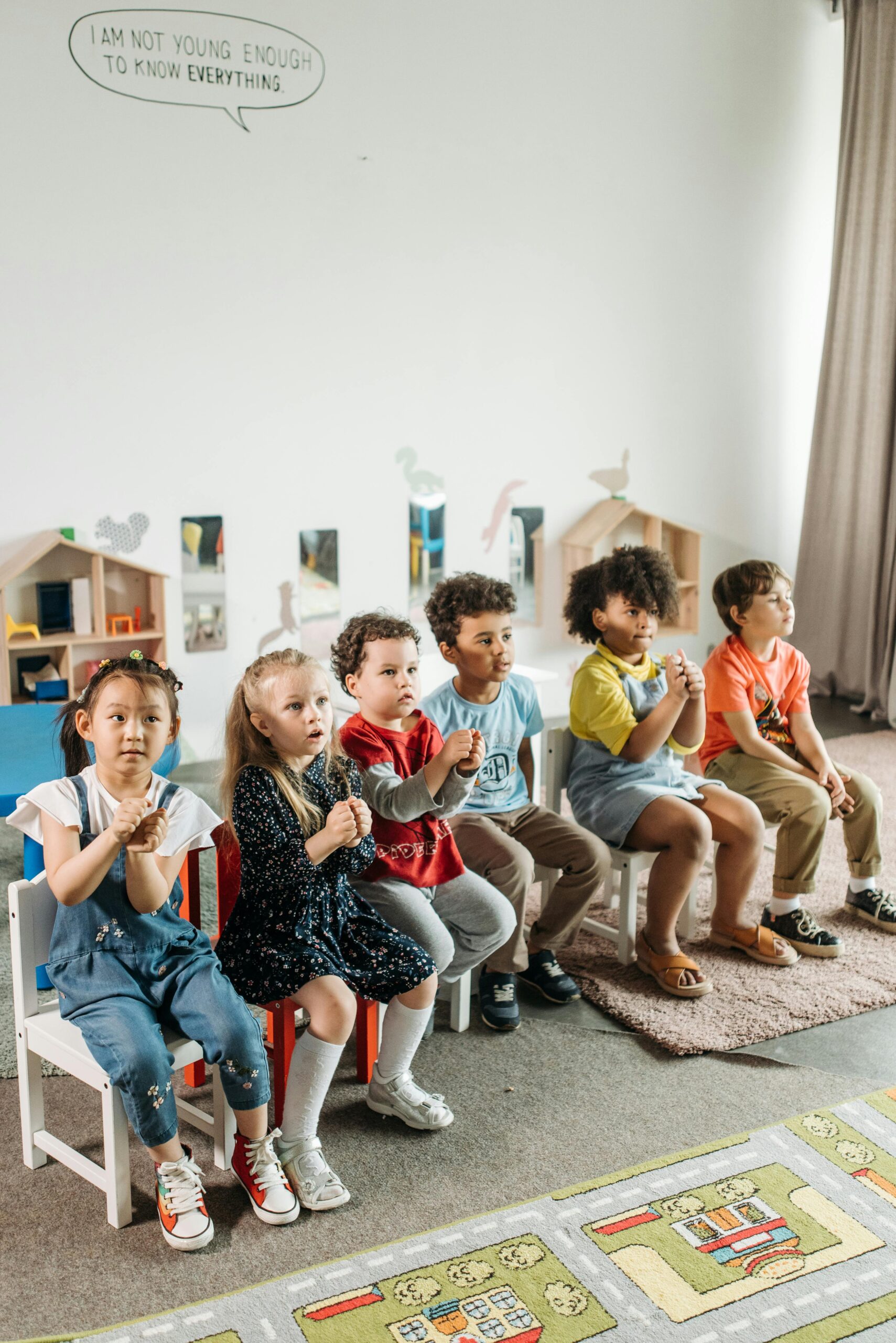 Kids engaging in a classroom learning social and emotional learning